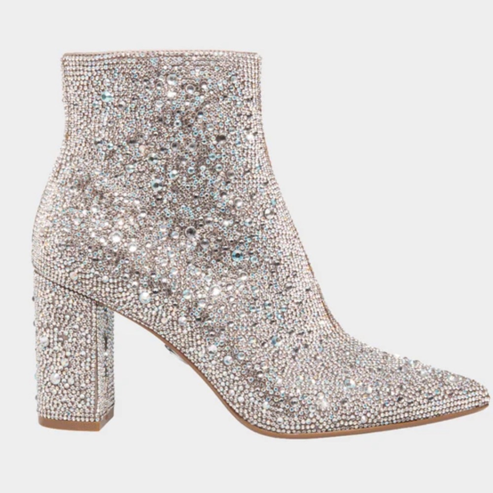 Betsy Johnson Cady rhinestone boots